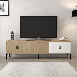 Hanah Home Neva 3802 Soporte para TV Roble y Blanco
